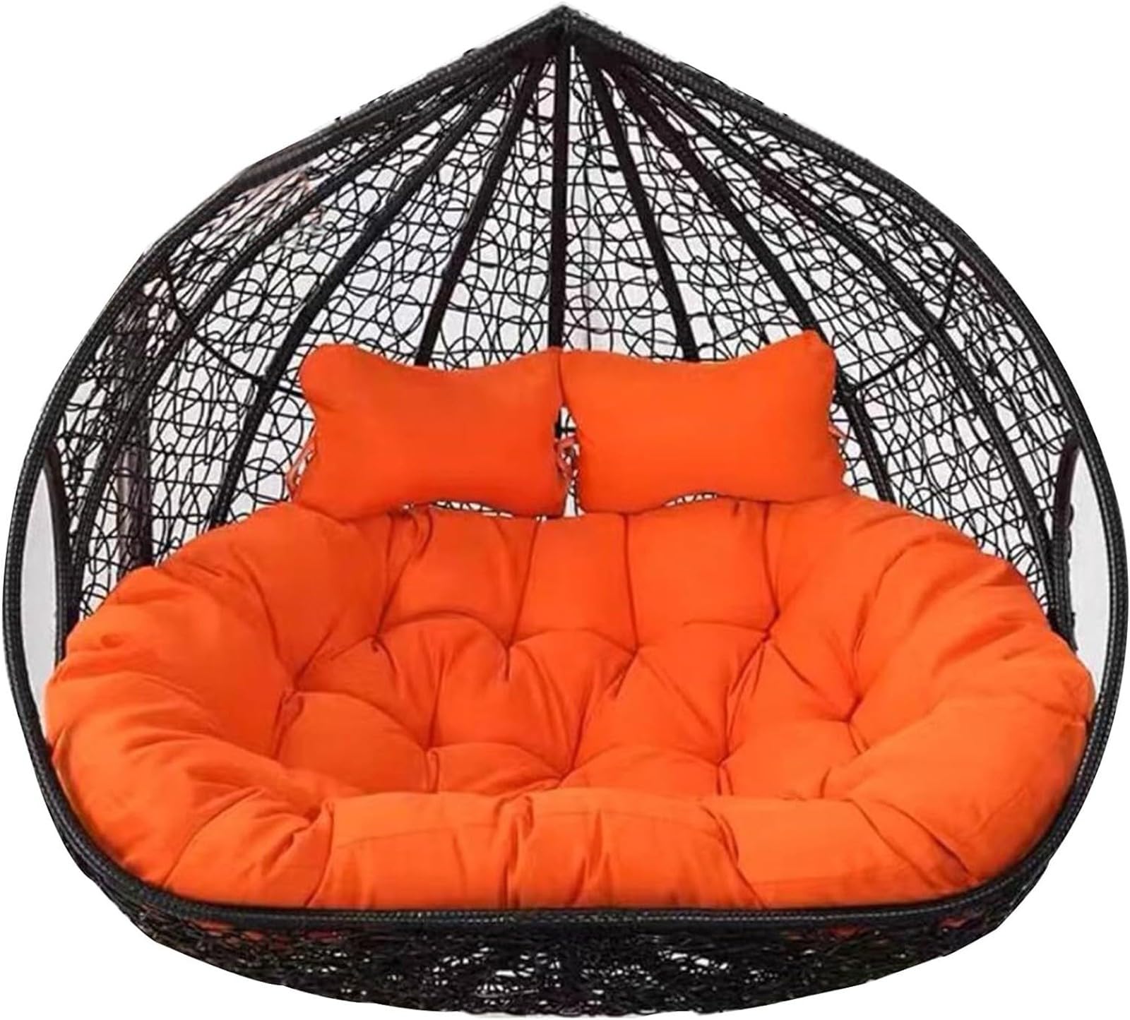 Egg Chair Swing Cushion Outdoor, 2 Person Hanging Egg Chair Cushion, Double Hanging Basket Chair Cushion, Hanging Hammock Chair Cushion Replacement (Only Cushion)(H,170 * 120cm/67 * 47in)