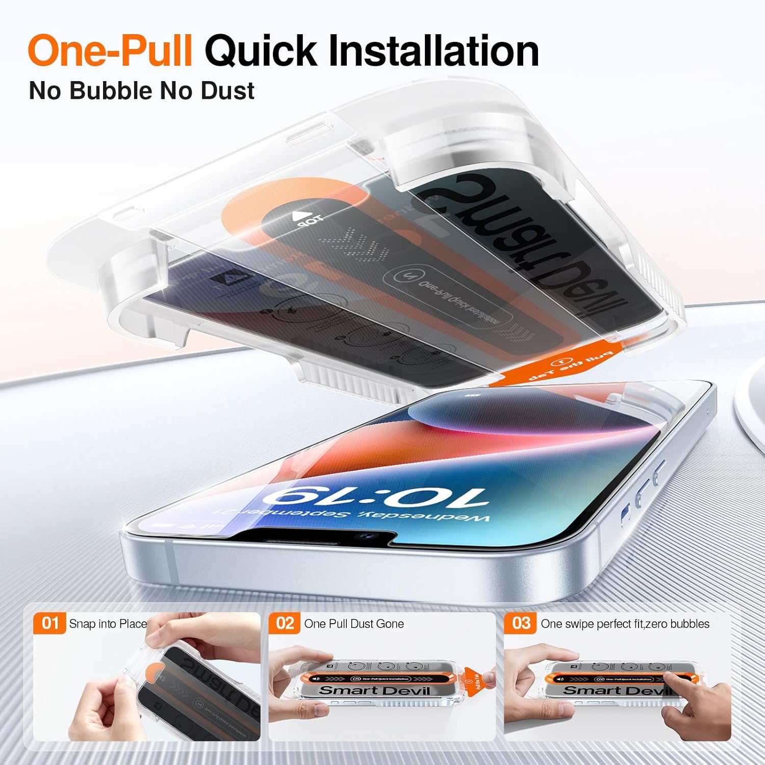 Screen Protector for iPe 14 Pro, Anti-Spy Tempered