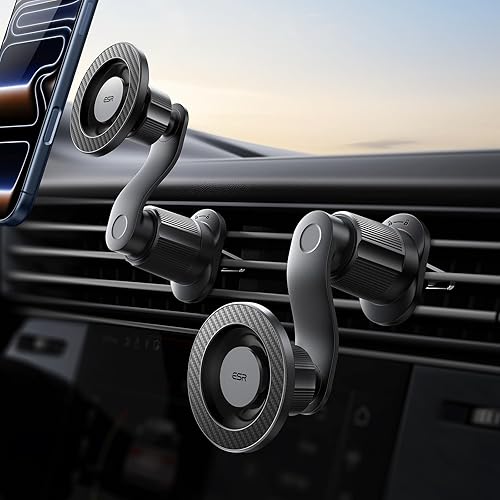 ESR OmniLock - Soporte de teléfono MagSafe, rotación de 360, soporte de teléfono para ventilación de aire, soporte magnético para teléfono para