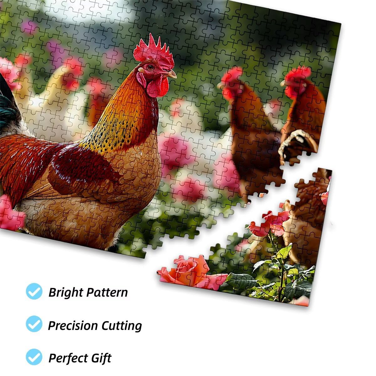 Puzzle 6000 Piezas Adultos Pollo Puzzle para Adultos Animales Rompecabezas Juguetes Educativos Regalos Originales para Mujer Rompecabezas Entretenimiento Creativo Clásico Familia Juego 179x105cm G-92