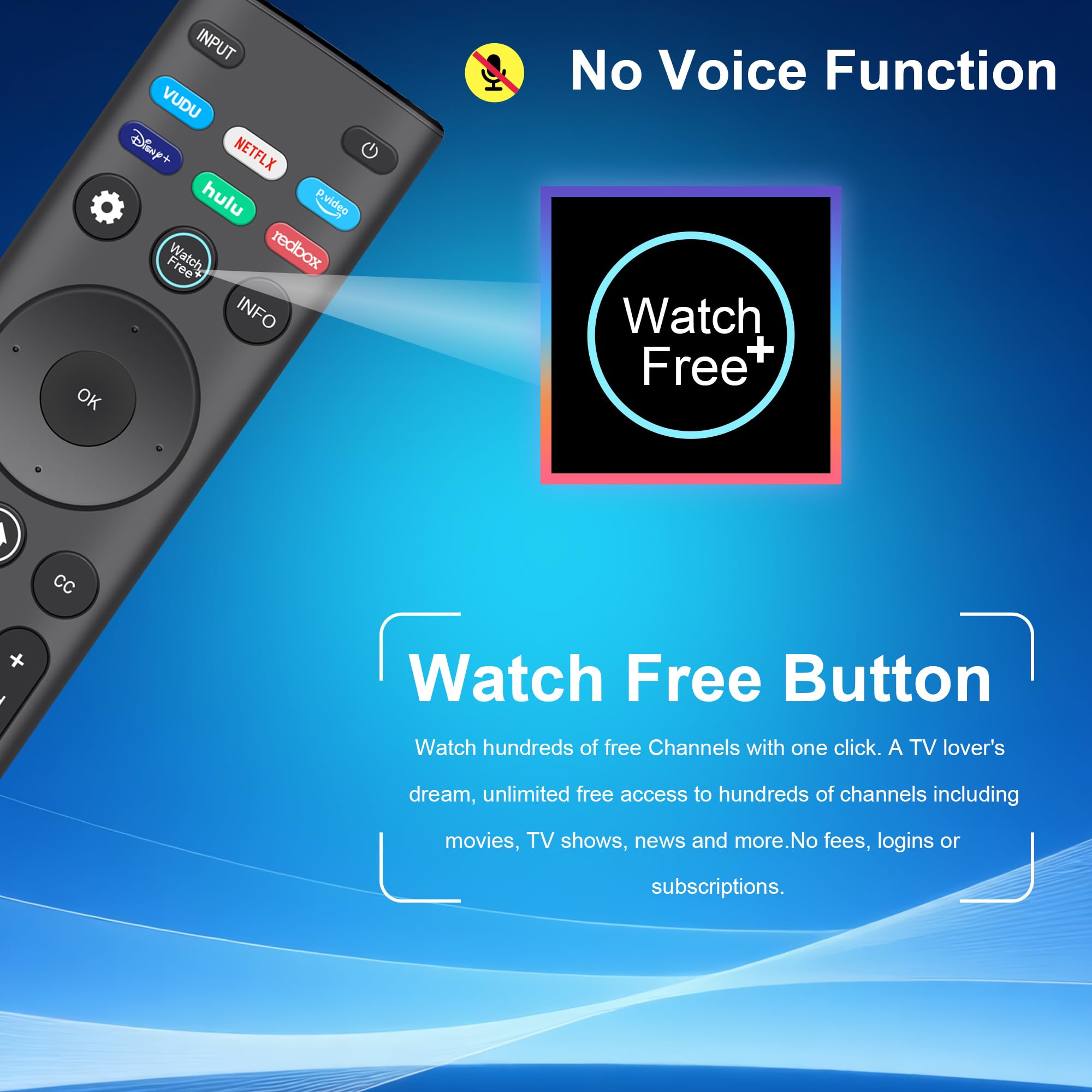 Telecomando di ricambio per Smart TV VIZIO All LED LCD HD 4K UHD HDR Smartcast 3D Smart TV XRT140 telecomando universale XRT136 di ricambio per Vizio-Smart-TV-Remote per Vizio TV (D/E/M/P/PX/V