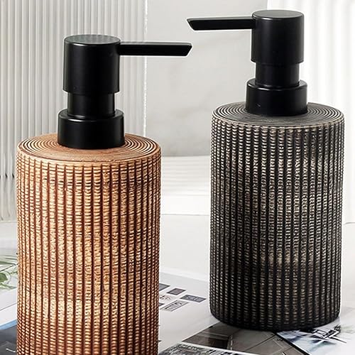 Miniatura 5 de Dispensadores de jabón Retro Creativo Cerámica Vertical Patrón Botella de Loción Botella de llenado Hogar Botella Prensa Botella Dispensador de