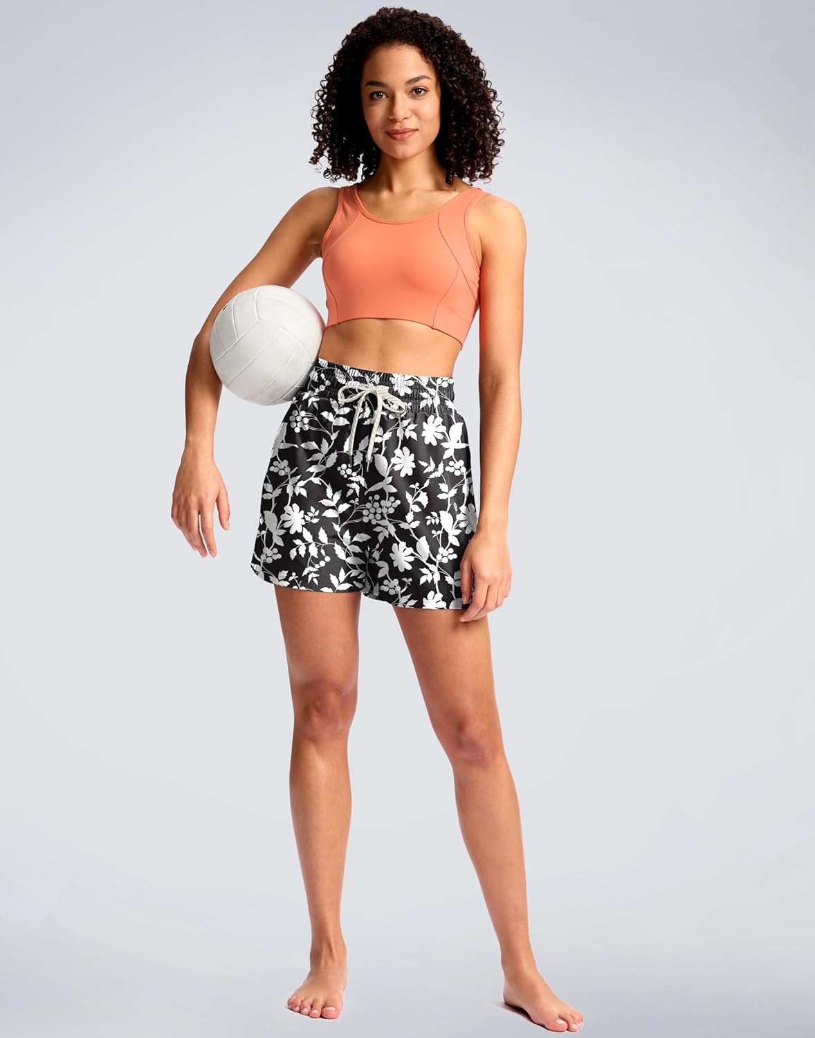 G Gradual Women's Swim Shorts 4" Quick Dry Board Shorts with Boxer Liner Deep Pockets Beach Trunks Athletic Running Shorts - Image 3