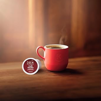 Cafe Escapes, Cafe Mocha Coffee Beverage, Single-Serve Keurig K-Cup Pods, 48 Count (2 Boxes of 24 Pods)