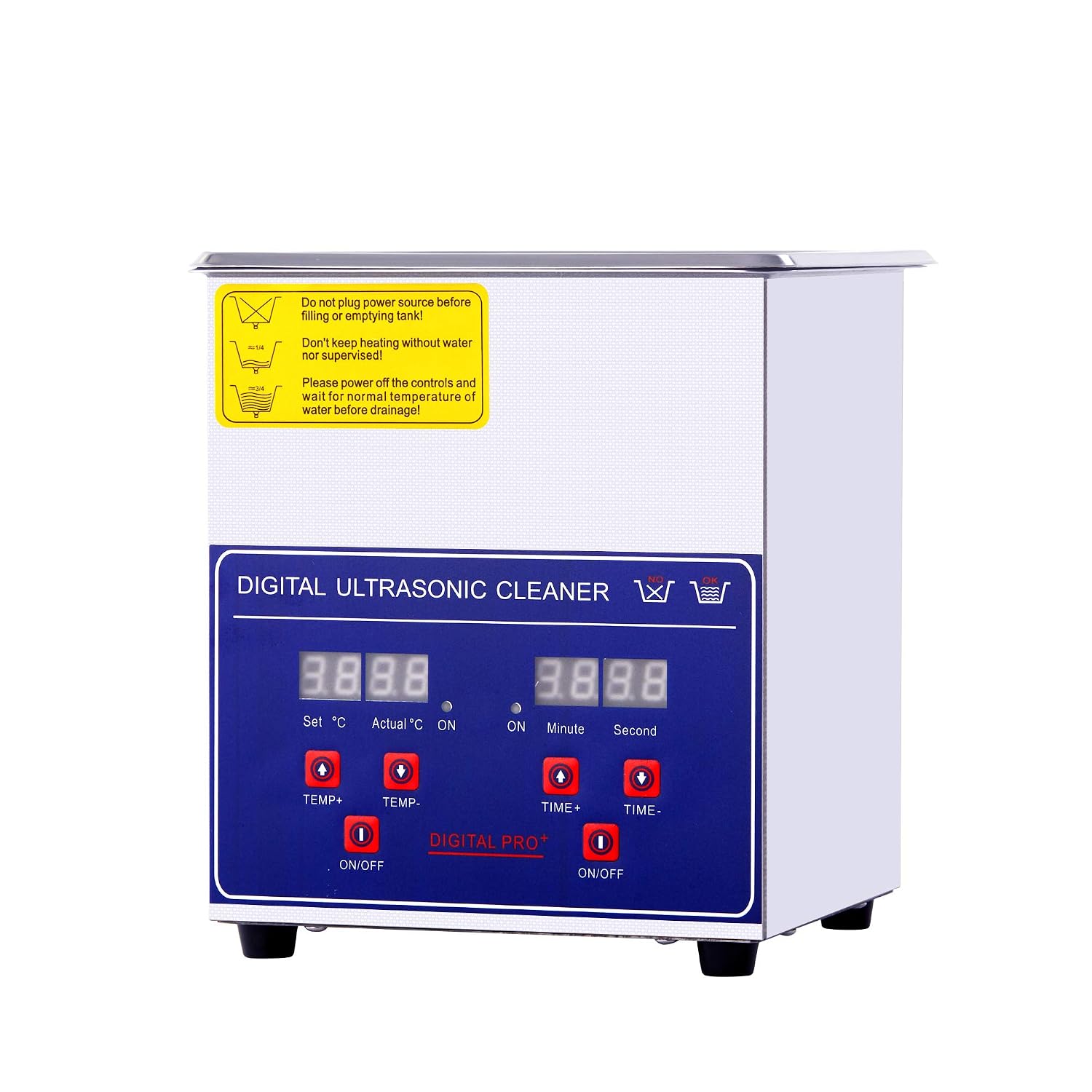 2L Ultrasonic Cleaner with Digital Timer and Heater, Professional Ultrasonic Jewelry Cleaner for Denture, Coins, Daily Necessaries, Lab Tools, Metal Parts, Carburetor, Brass, Auto Parts, etc