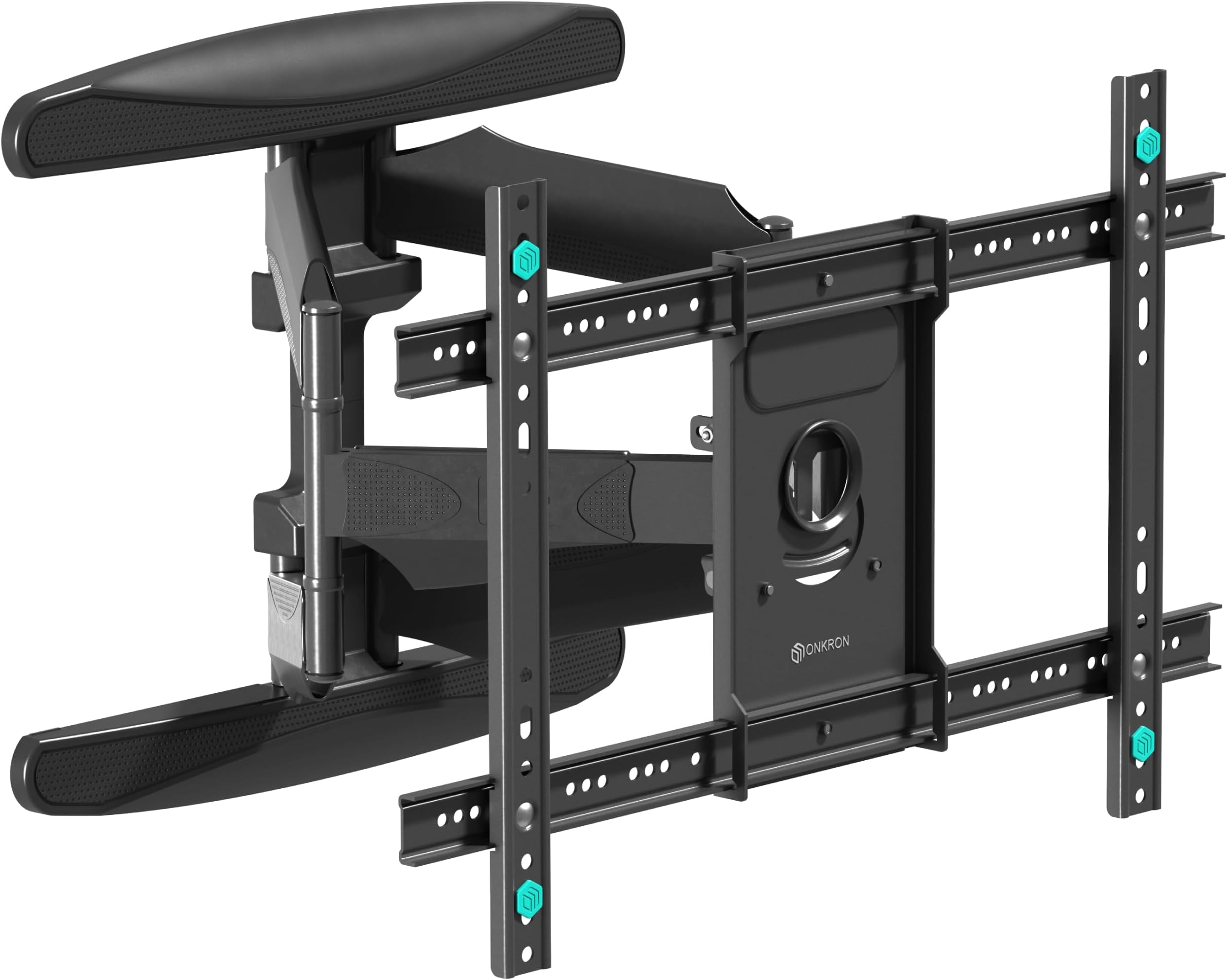 Full Motion TV Wall Bracket for 40-75 Inch TVs up to 45,5 kg, Universal Television Mount VESA 200x100-600x400, Movable Television Wall Mount, Tilt and Swivel TV Bracket Black M6L-B