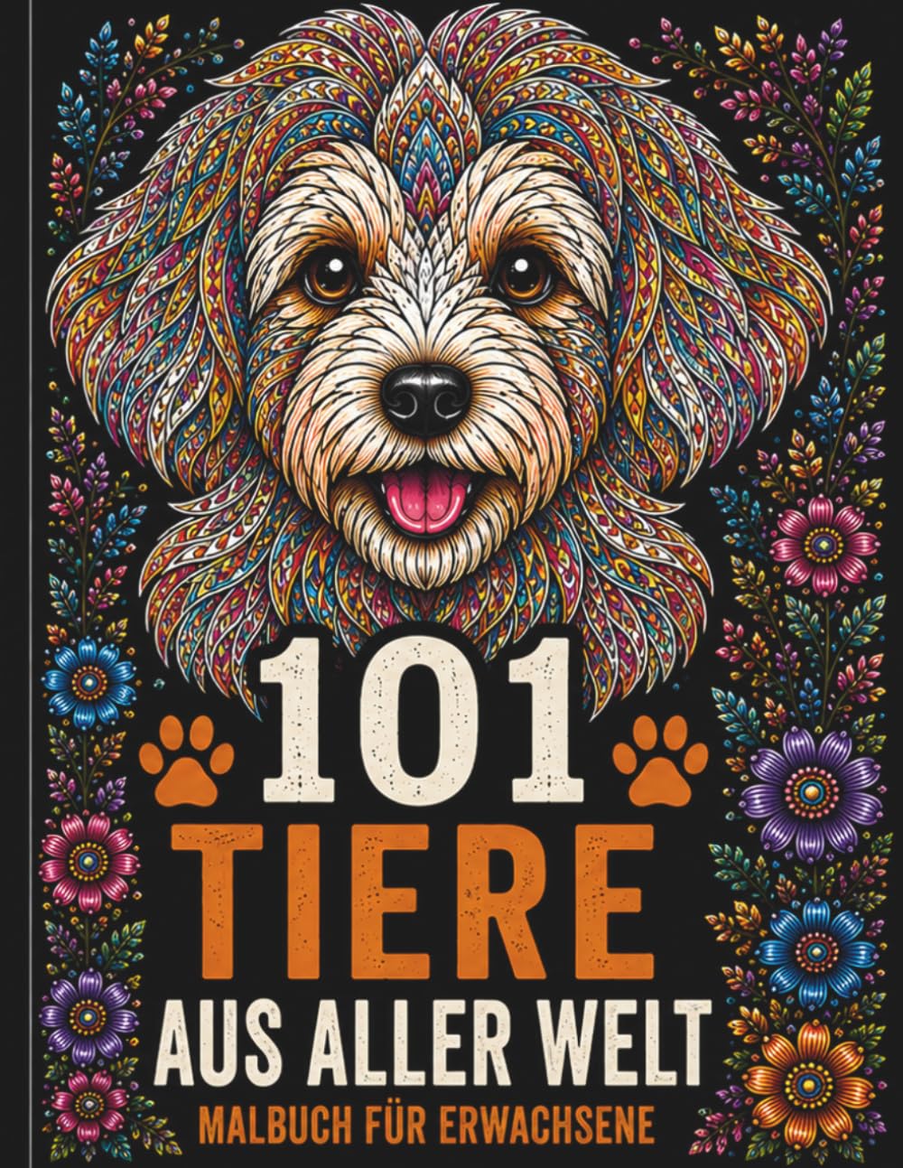 101 Tiere Aus Aller Welt - Ausmalbuch: Wunderschöne Tiermotive zum Entspannen, Stressabbau und kreativen Ausmalen