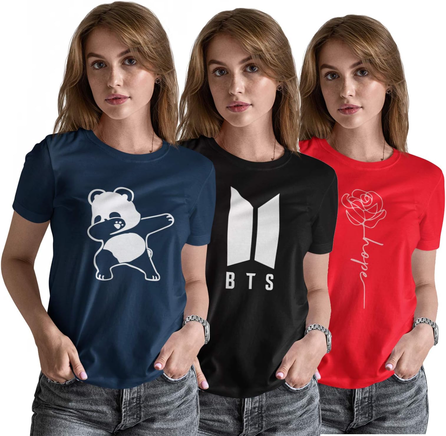 MATROO BTS Tshirt for Women Regular Fit