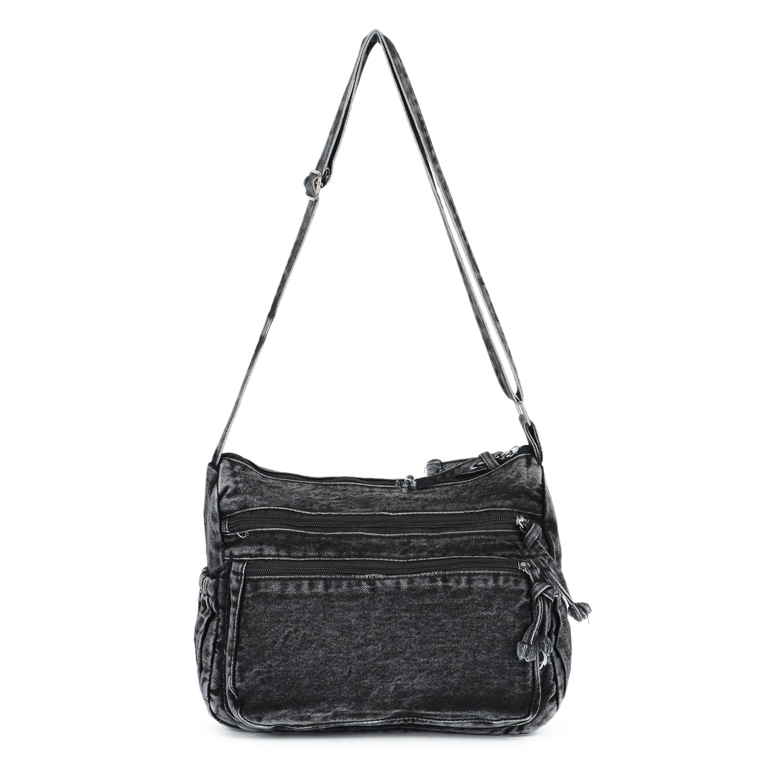 SUKUTU Denim Shoulder Bag for Women Canvas Messenger Bag Casual Retro Lightweight Crossbody Handbags