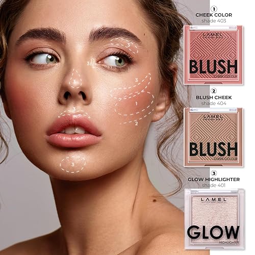 Miniatura 4 de Lamel Blush Cheek Taupe Color Mini - Polvo natural, ligero, suave y mezclable - Mejora y define formas y características - Sombreado y contorno - 4