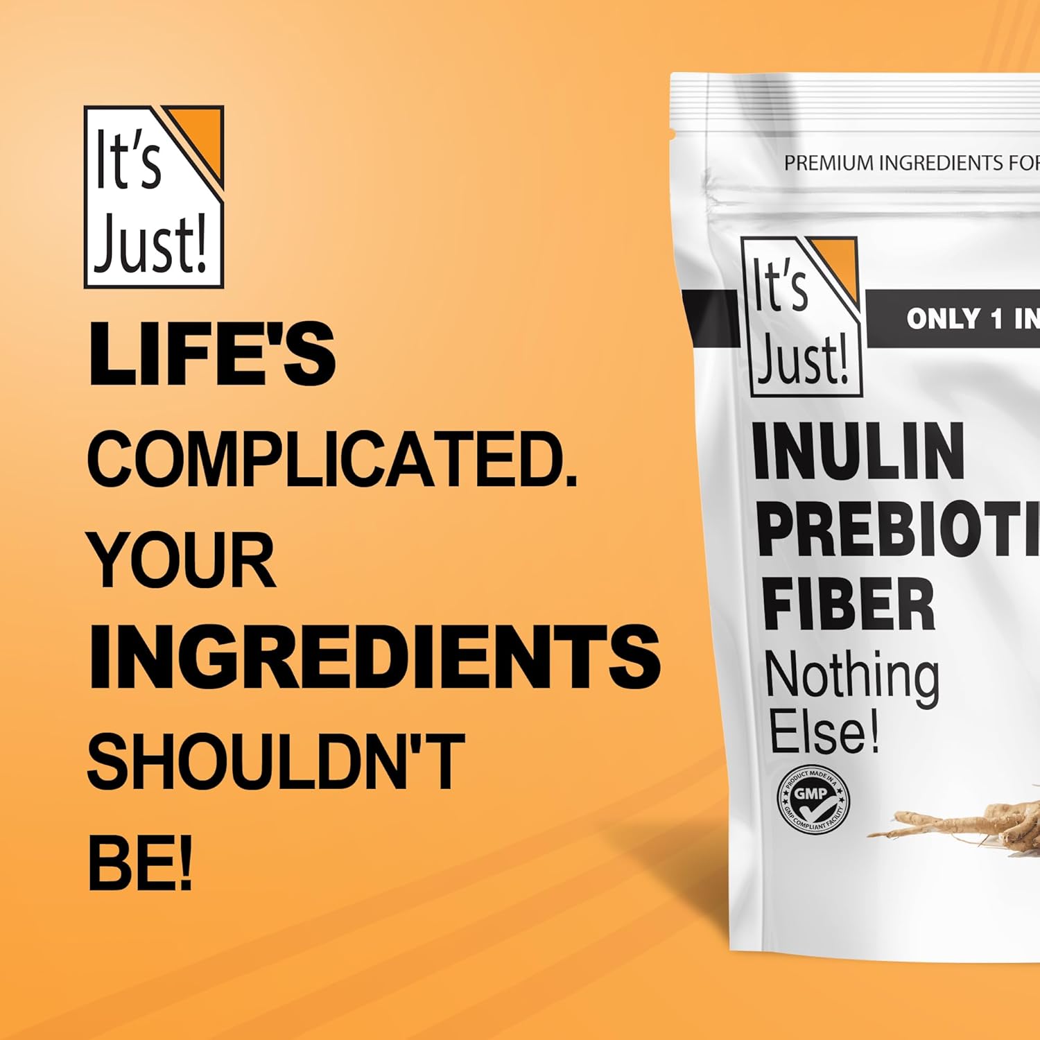It's Just! - Inulin Prebiotic Fiber, Water Soluble, Chicory Root Powder, Promotes Gut Health, Made in USA, Product of Belgium, Vegan/Keto Friendly - Image 8