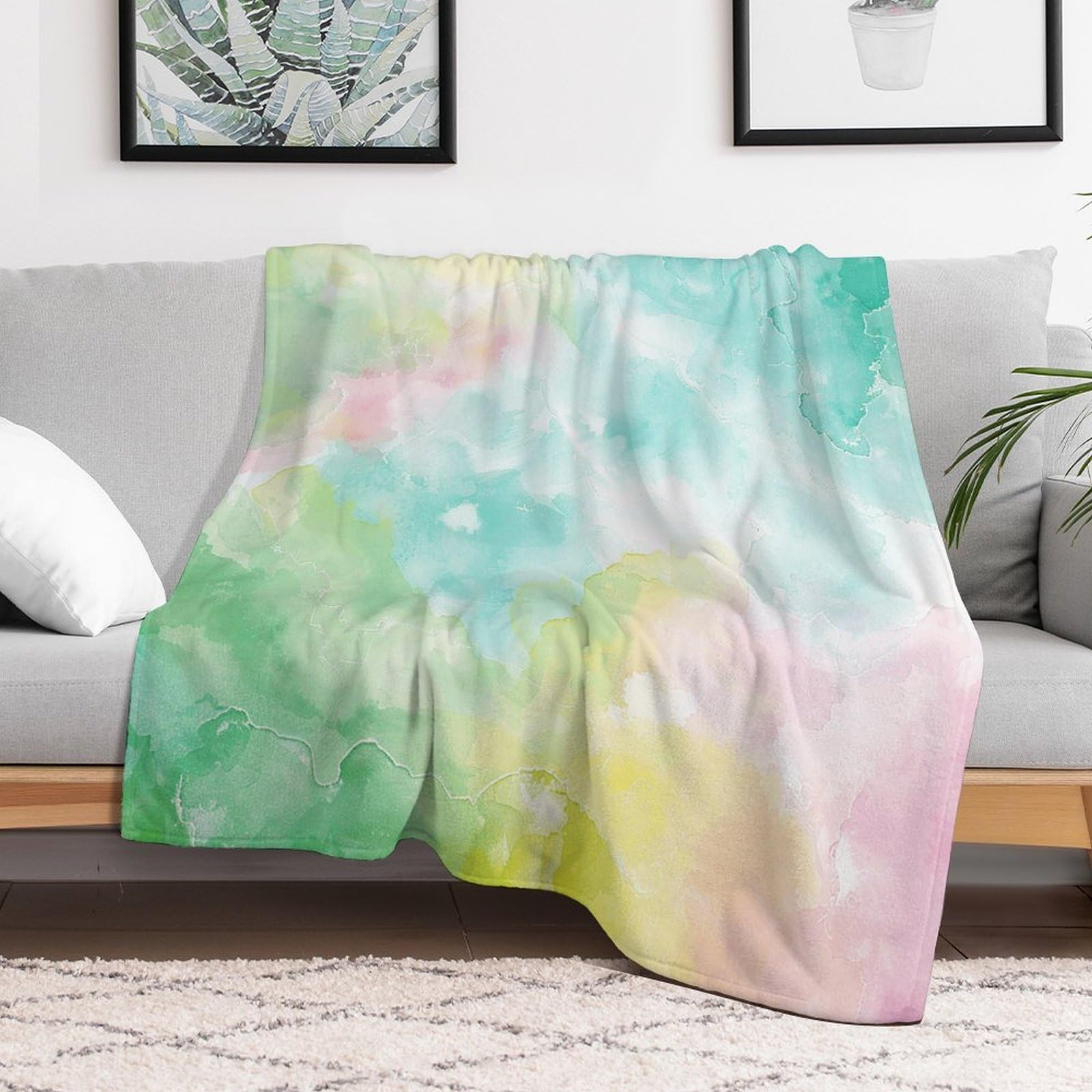 Couverture légère en flanelle douce thermique pour climatisation