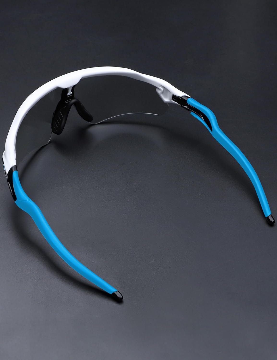 Replacement Temples Arms Legs Compatible with Oakley Radar EV Path/Pitch/Advancer Sunglasses-Black - Sky Blue