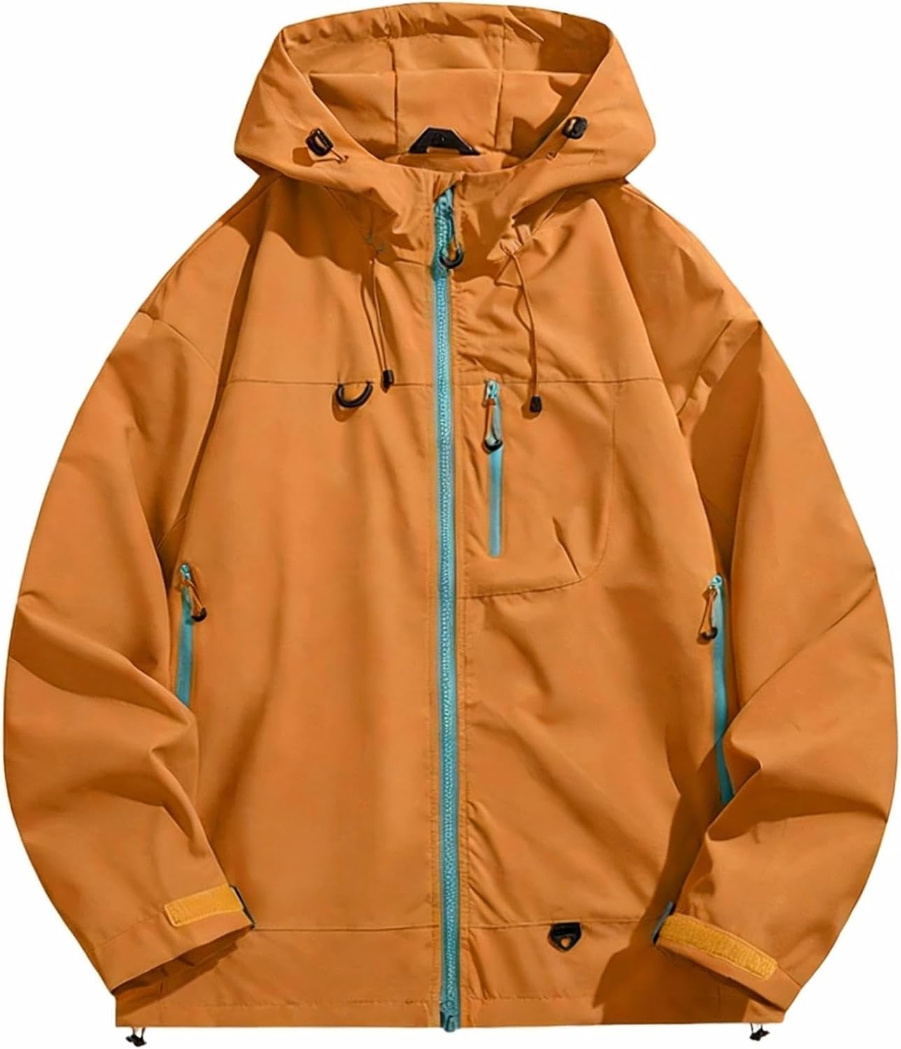 Men Women Waterproof Hiking Jacket Camping Windbreaker Unisex Outdoor Sport Windproof Rain Coat