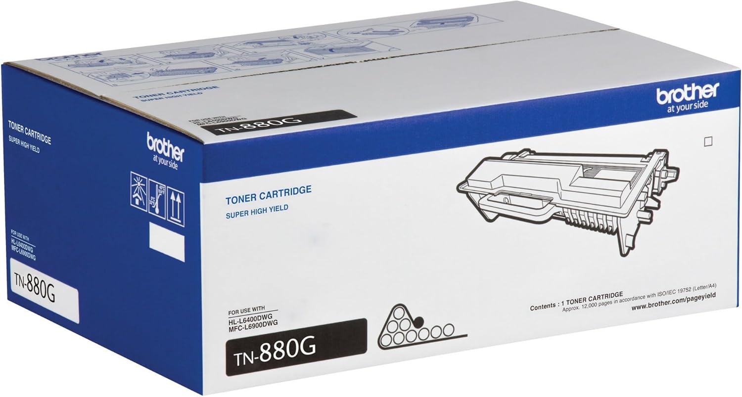 Brother® TN-880 Black Extended High-Yield Toner Cartridge, TN-880G