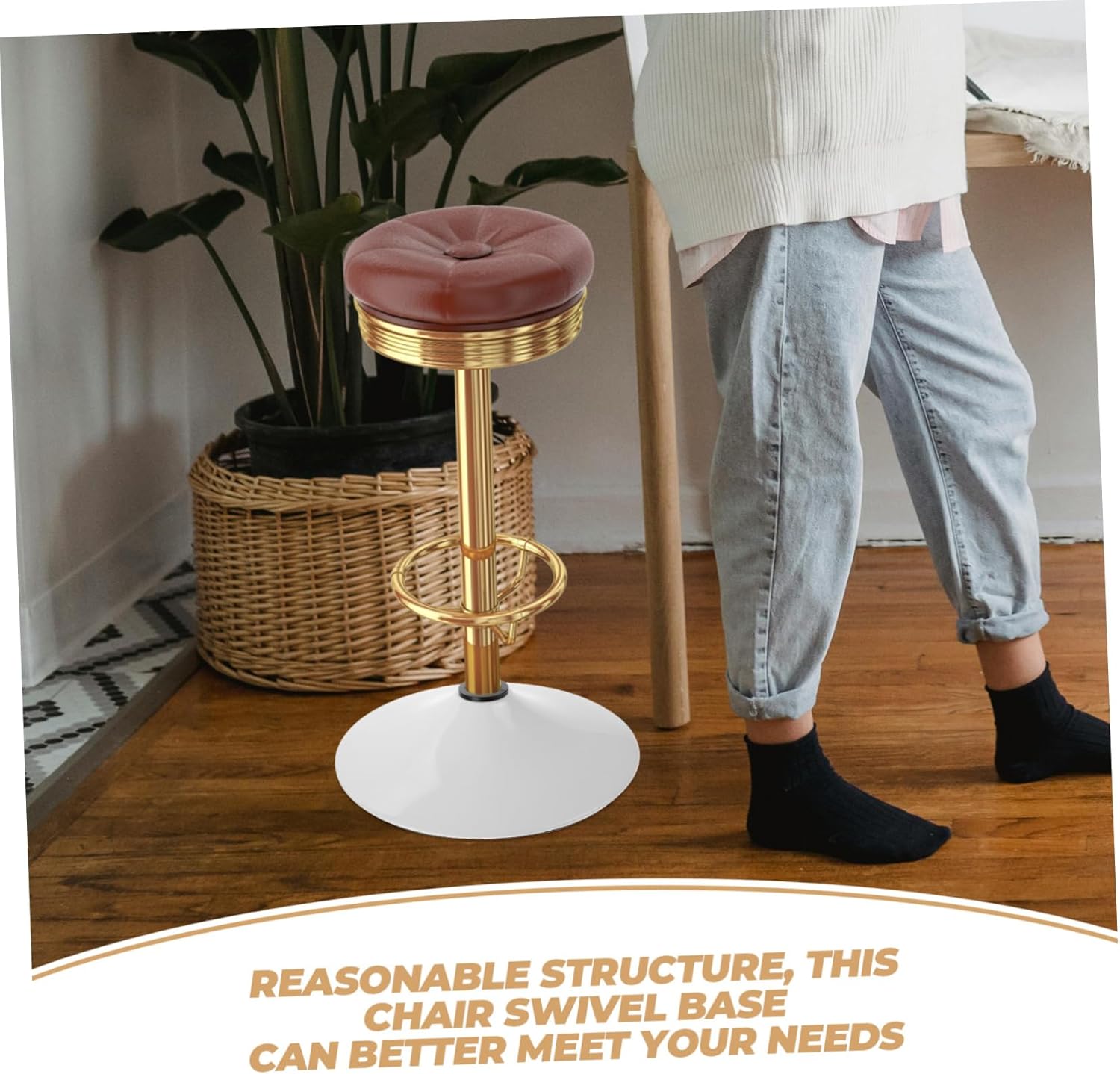 NUOBESTY Swivel Chair Base for Furniture Heavy Bearing Turntable Mechanism Versatile Swivel Plate for Dining Bar and Office Chairs Easy Installation