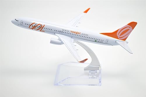 Miniatura 9 de TANG DYNASTY (TM) 1400 6.3 in B737-800 GOL Airlines Metal Avión Modelo Avión Modelo Avión Juguete