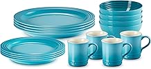 Le Creuset Stoneware Dinnerware Set, 16 pc, Caribe