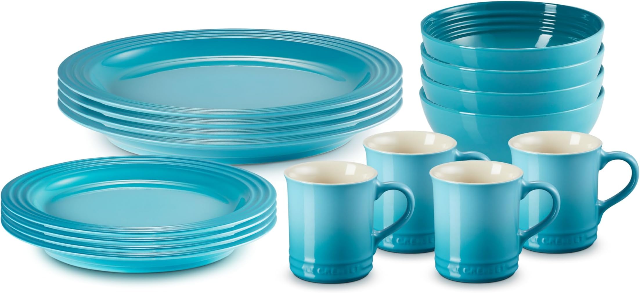 Stoneware Dinnerware Set, 16 pc., Caribbean