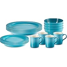 Le Creuset Stoneware Dinnerware Set, 16 pc., Caribbean