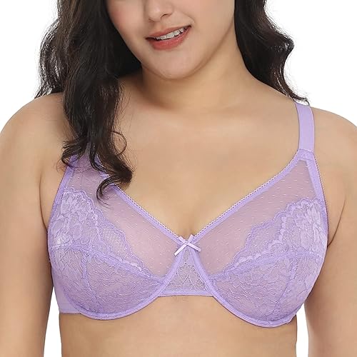 Miniatura 2 de HSIA Minimizer Bras for Women Full Coverage Underwire Bras Plus Size Lifting Lace Bra for Heavy Breast