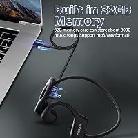 IFECCO Bone Sound Bluetooth 5.3 vízálló csontvezetéses fülhallgató 32GB MP3 sporthoz 3