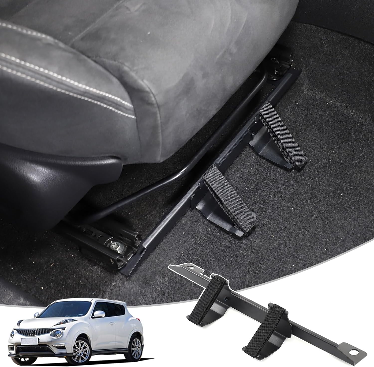 Underseat Fire Extinguisher Holder Mount Compatible with 2011-2019 Nissan Juke Infiniti ESQ Co-Pilot Under Seat Roll Bar Fire Extinguisher Holder