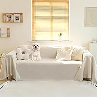 Vista 25 de MEETSKY Funda para Sofá Seccional en Forma de L, Fundas para Sofá, Protector de Sofá, Funda Protectora Lavable, Fundas para Sofá Seccional, Tela