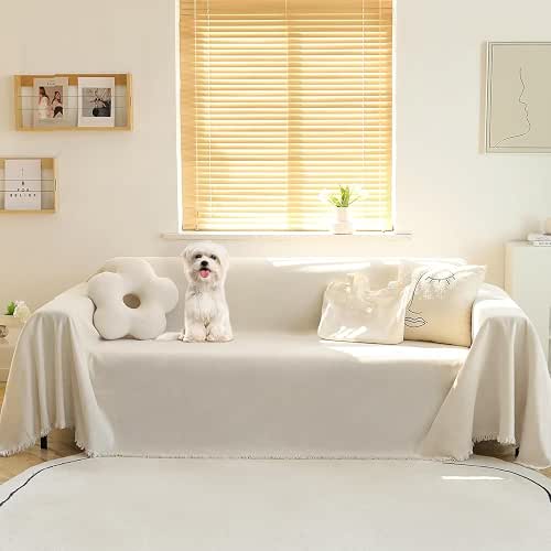 MEETSKY Couch Cover Sectional Sofa Covers Washable Chenille Couch Covers