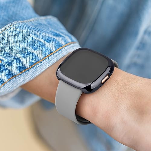 Miniatura 9 de Vanjua Funda protectora de pantalla compatible con Fitbit Versa 4, 4 unidades Protector de TPU suave cubierta protectora completa para Fitbit Versa