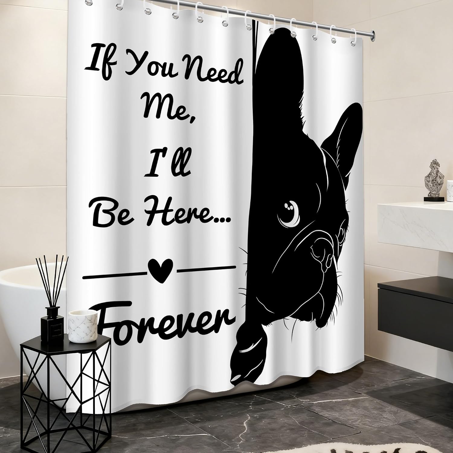 Funny Dog Shower Curtain, 70 x 72 Inches