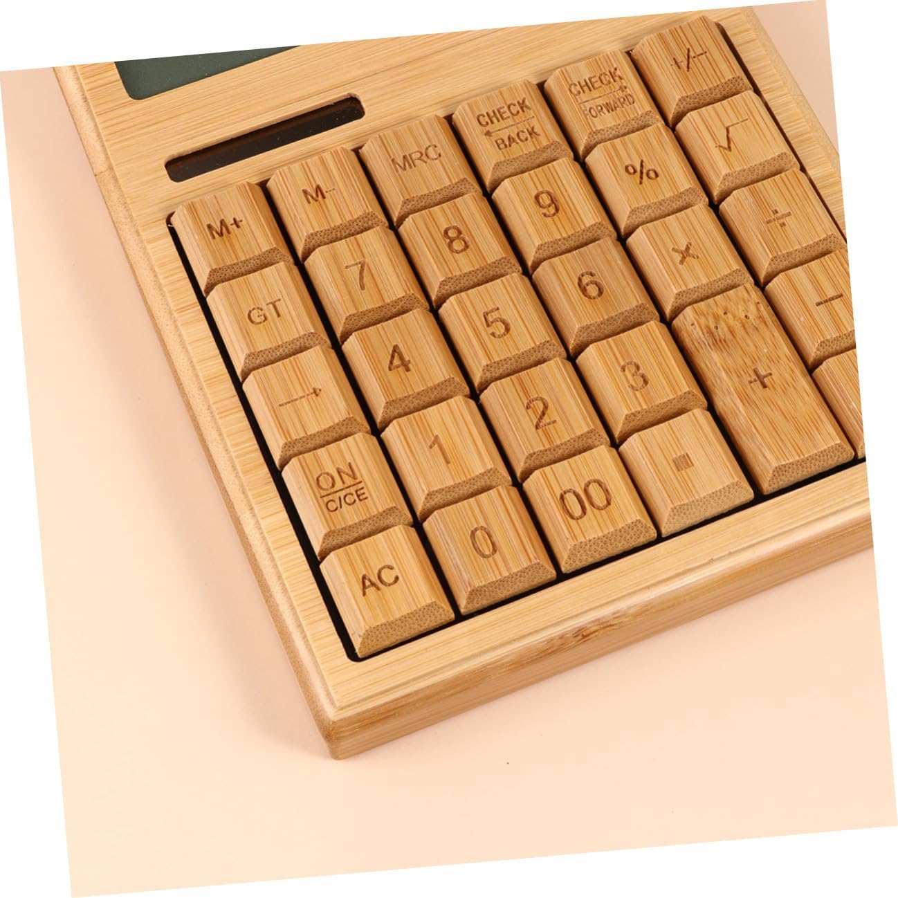 Portable 29-Key Solar Calculator Compact Electronic Office Calculator with Tilted Display Lightweight Solar-Powered Desktop for School and Work Use