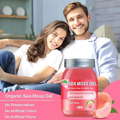 Miniatura 6 de Gel de musgo marino, gel orgánico irlandés de masa marina cruda, hecho con fruta fresca real, apoyo inmunológico y digestivo, suplemento de