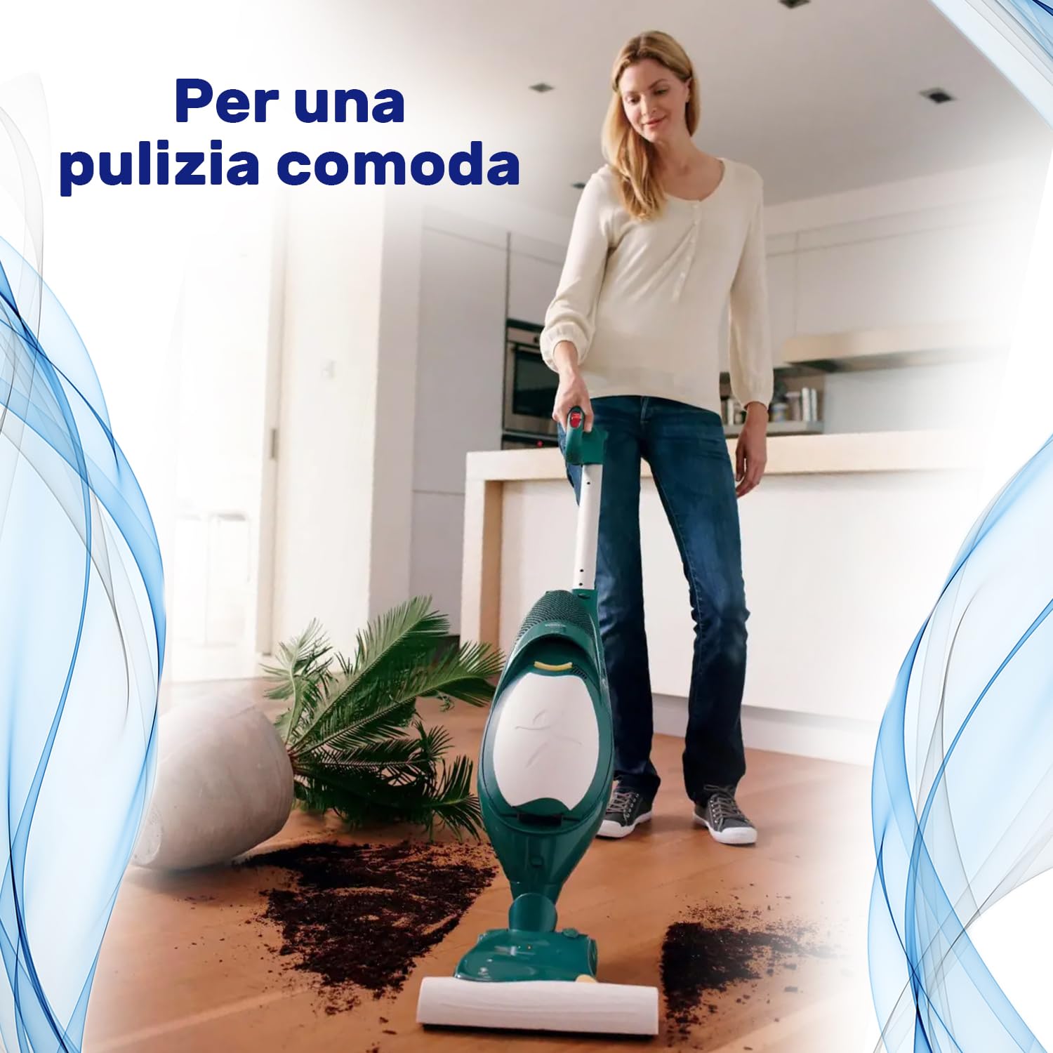 Pulsante Verde Sblocco Bastone Telescopico Adattabile Folletto - Foto 3