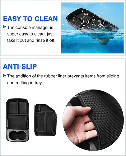 Miniatura 6 de Autorder Organizador de consola central para Kia EV6 2022 2023 2024 2025 2026 Accesorios Caja de almacenamiento para reposabrazos Bandeja de