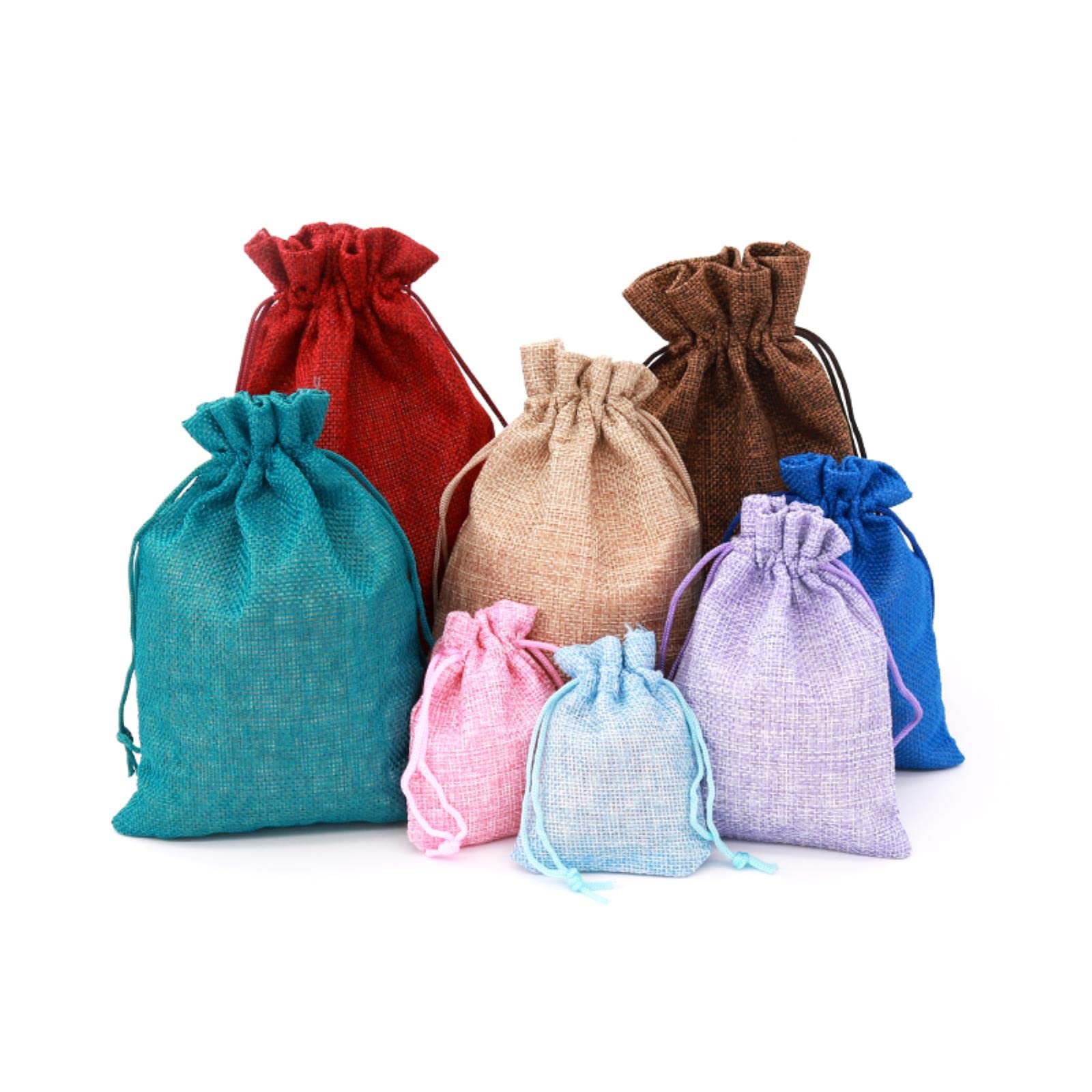 SACCHETTI IUTA LINO Regalo, 30 Pezzi Sacchetti Juta Piccoli, Sacchetti