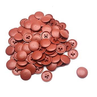 ALPHA 500 Pcs PVC Self-Tapping Screw Cap Cover for home. Office Industrial- Roofing & Insulation-mARRON