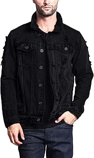 Men's Distressed Denim Jacket - Buy now