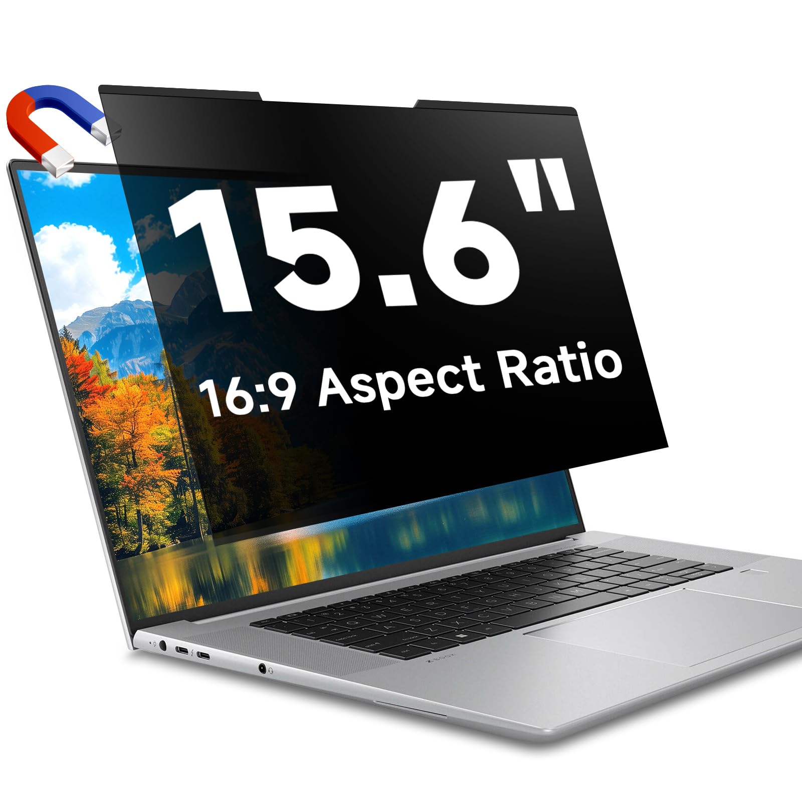 STARY Schermo magnetico per laptop da 15,6 pollici, formato 16:9
