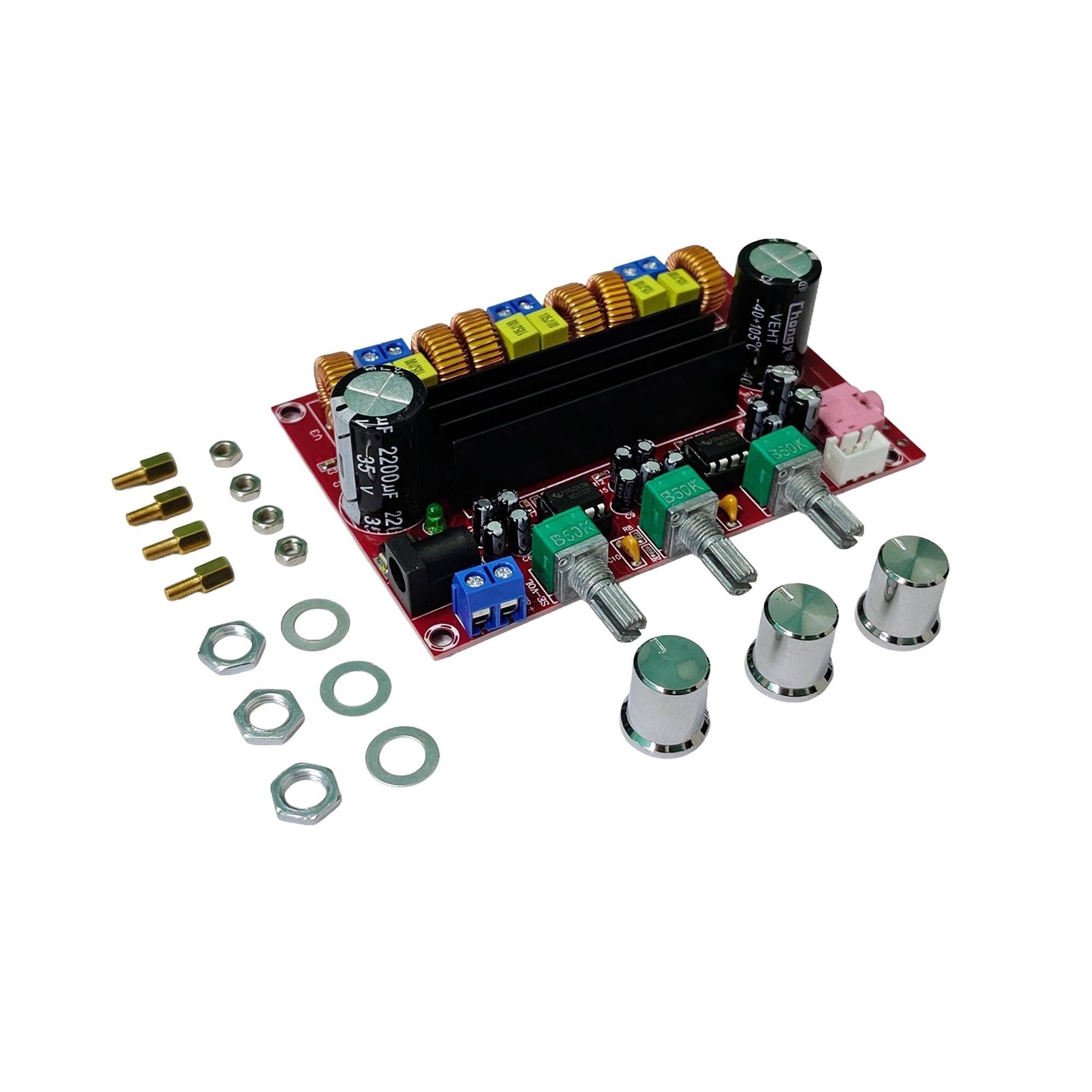 TPA3116 D2 2.1 Channel Digital Subwoofer Amplifier Board, 50W+50W+100W, DC 12V-24V Power-picture-28