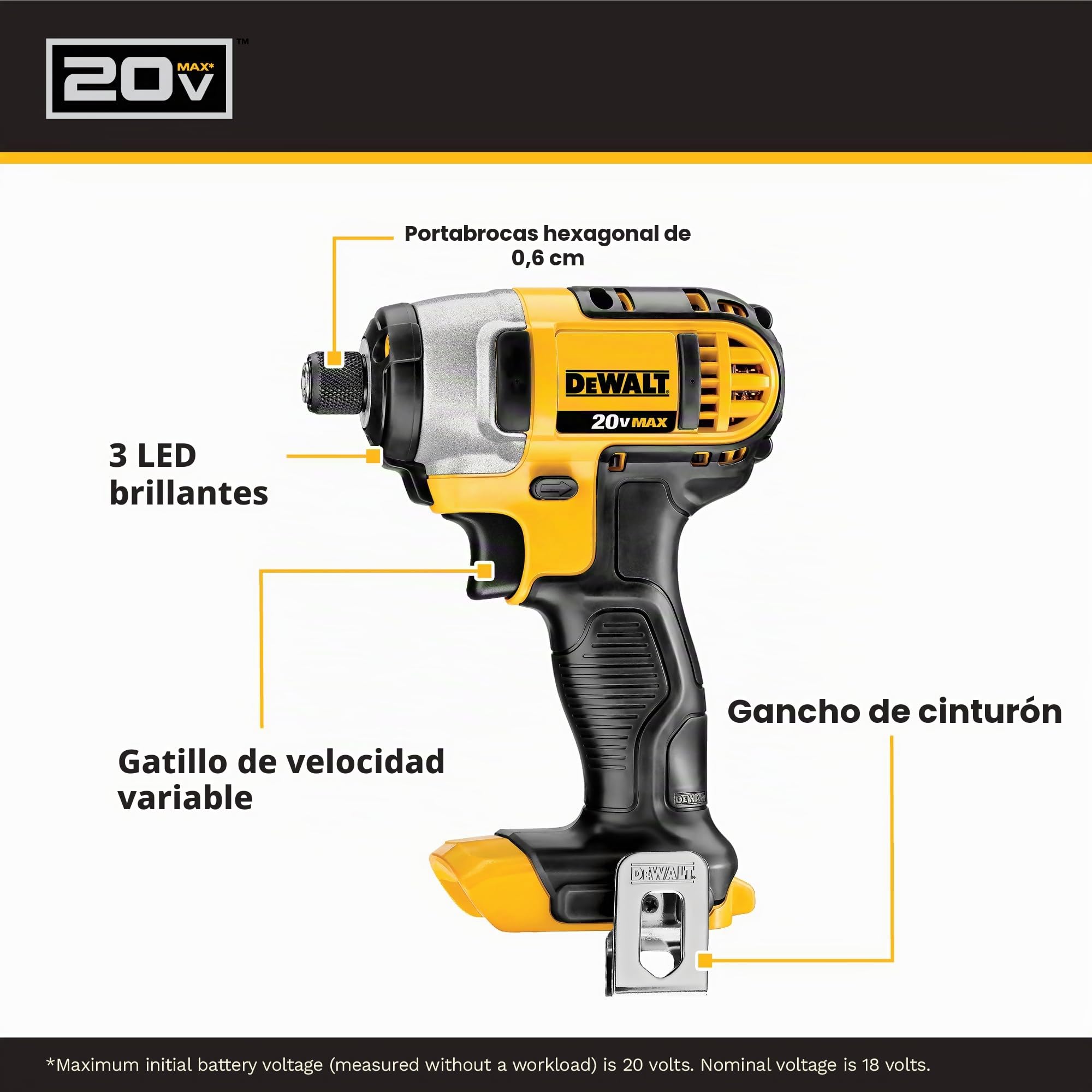 DEWALT Taladro inalámbrico y destornillador de impacto de 20 V MAX, kit combinado de herramientas eléctricas con 2 baterías y cargador (DCK240C2)