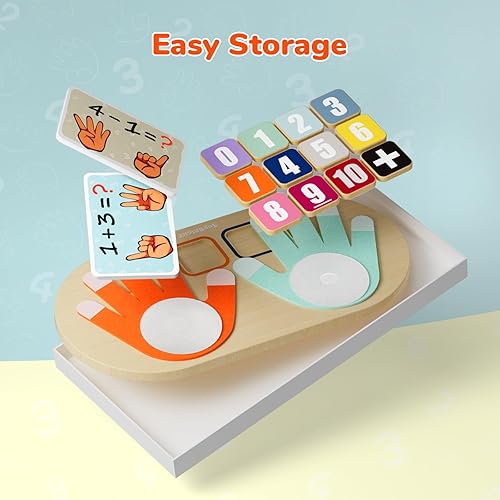 Miniatura 5 de TOP BRIGHT Juguetes de aprendizaje para 2 a 4 años, laberinto magnético de color y números, manipuladores de matemáticas, suministros de escuela en