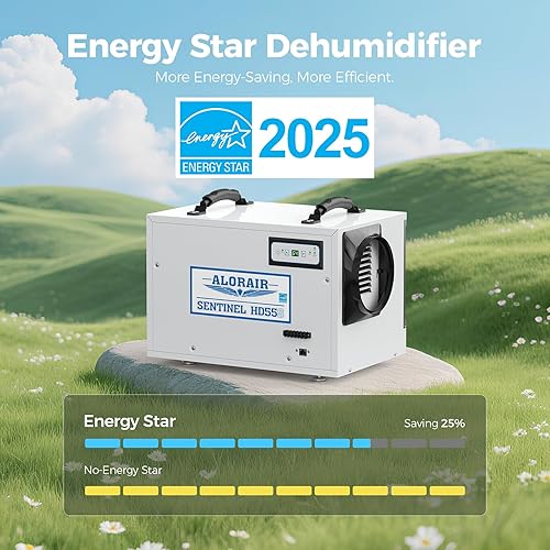 Miniatura 4 de ALORAIR Deshumidificador Wi-Fi de 120 PPD para espacio de rastreo, sótano y uso comercial, control de aplicación Energy Star 2025,