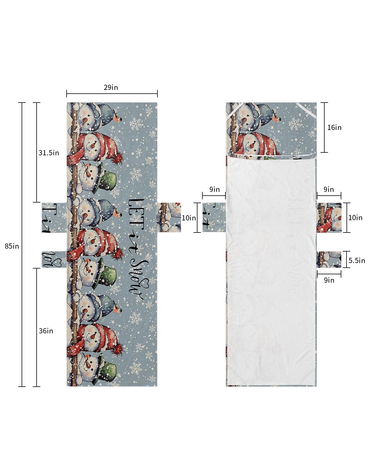 Christmas Beach Lounge Chair Towel Cover, Soft Chaise Lounge Towel with Side Pockets Patio Pool Chairs Cover for Beach/Pool Sunbathing 29x85 Xmas Snowman Winter Snowflake Blue