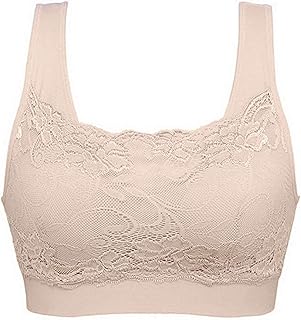 MeiLyviba Women's Bra Plus Size Bra Women Deep Cup Bra Bra for Everyday Use Thin Functional Bra Underwear Bralette Sleeping Bra Comfort Seamless Underwired Bra Low Cut Sports Bra