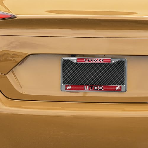 Miniatura 30 de Rico Industries NCAA 12 x 6 pulgadas, accesorio de automóvil cromado plateado brillante para automóvil/camión/SUV