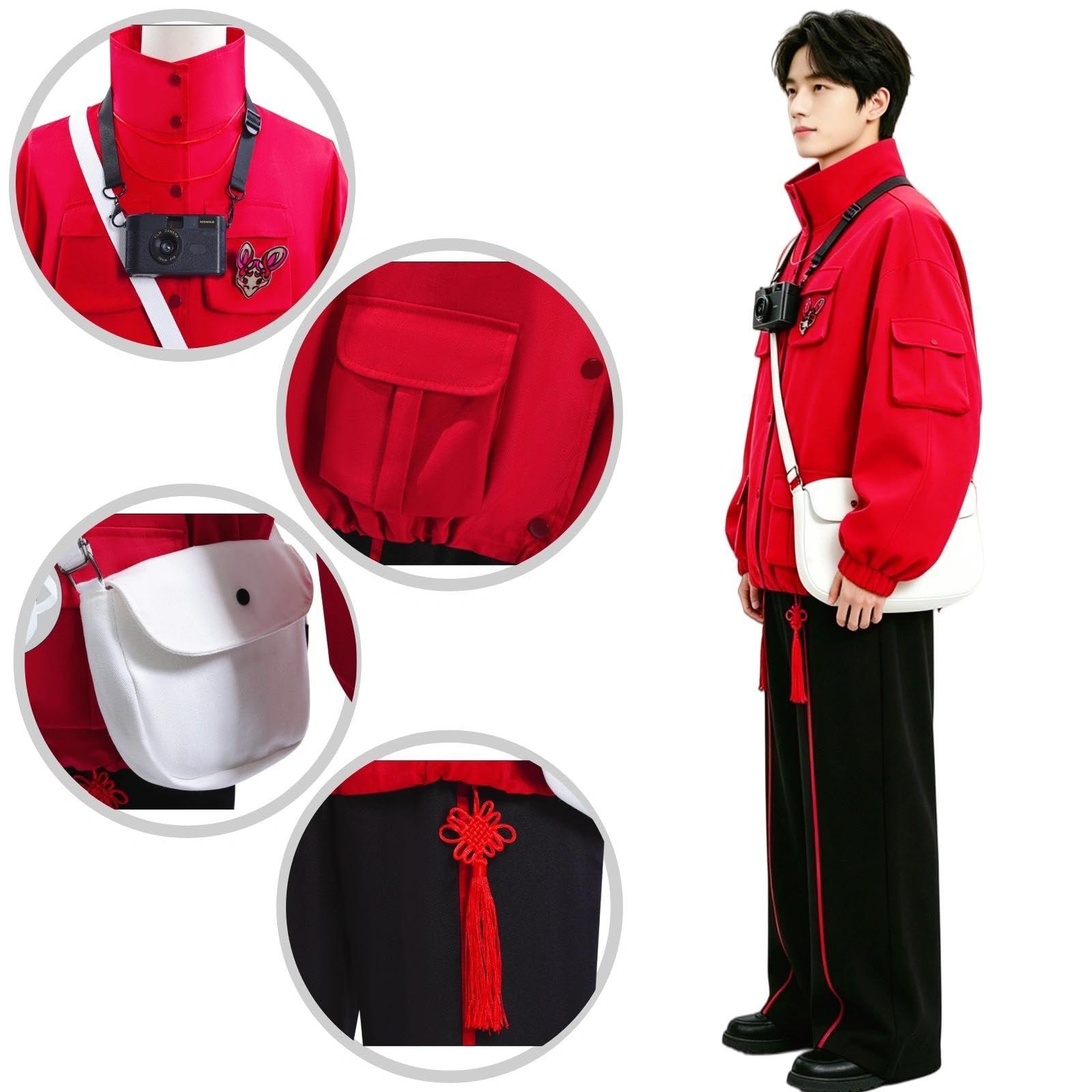 Halloween Kostüm für Erwachsene, Karneval Rollenspiel Cosplay Komplettset – Li Yuting Stil