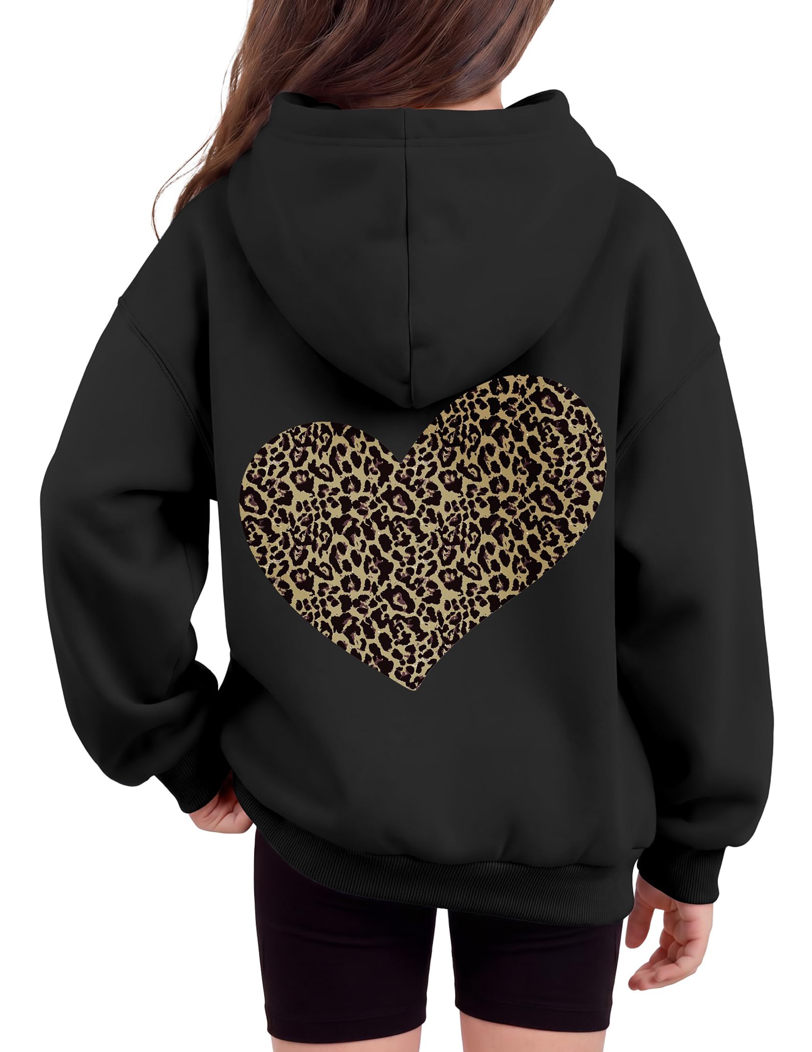 Arshiner Mädchen Kapuzenpullover Dünnes Fleece Herbst Winter 6-14 Jahre | Standard Lose Sweatshirtpullover, Basic Weicher Warm Hoodie, Lässig Sport Sweatshirt für Schule Täglich