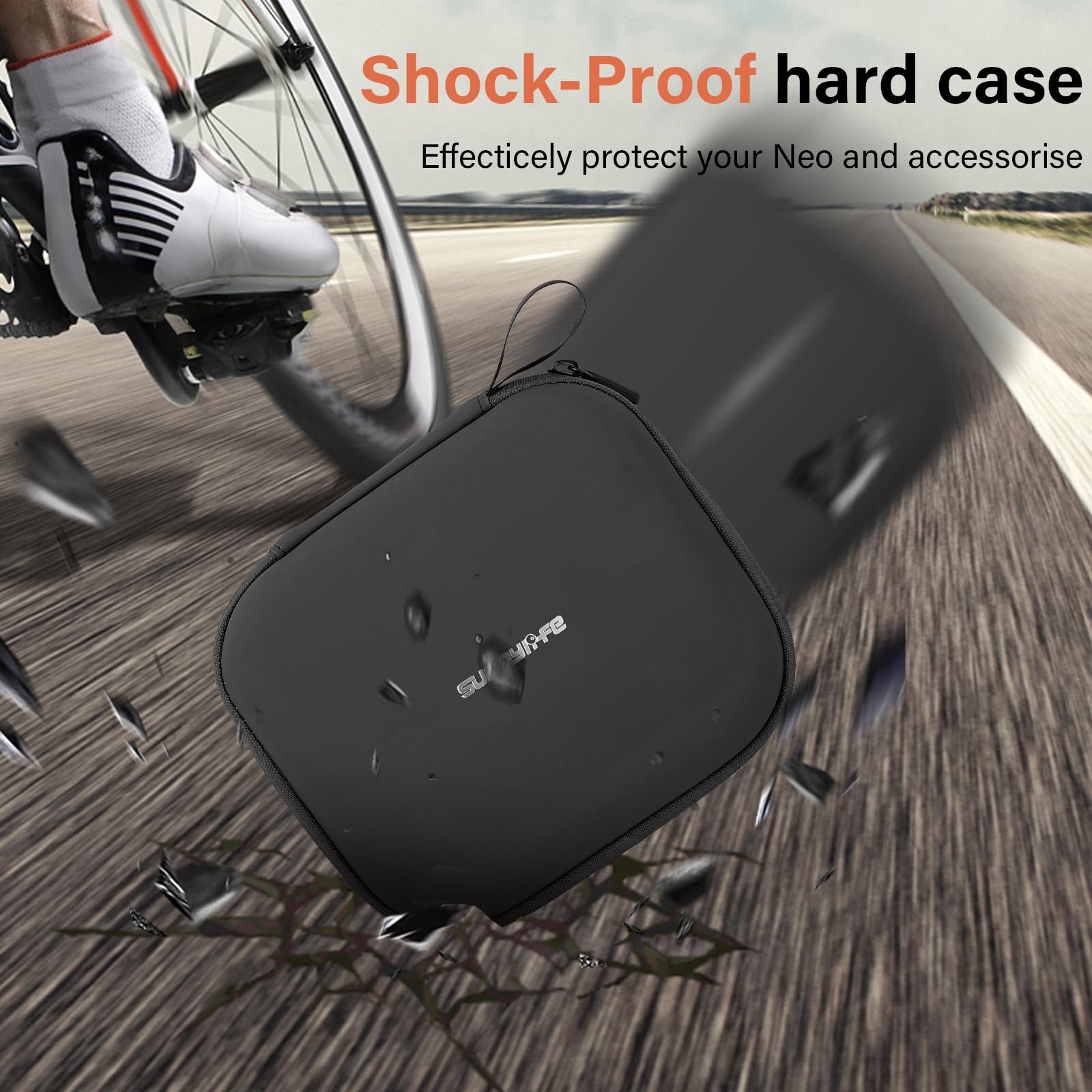 Custodia Borsa Compatibile con DJI Neo, Borsa di Stoccaggio da Viaggio per DJI Neo Drone Aceessories, Hard Eva Travel impermeabile, Nero