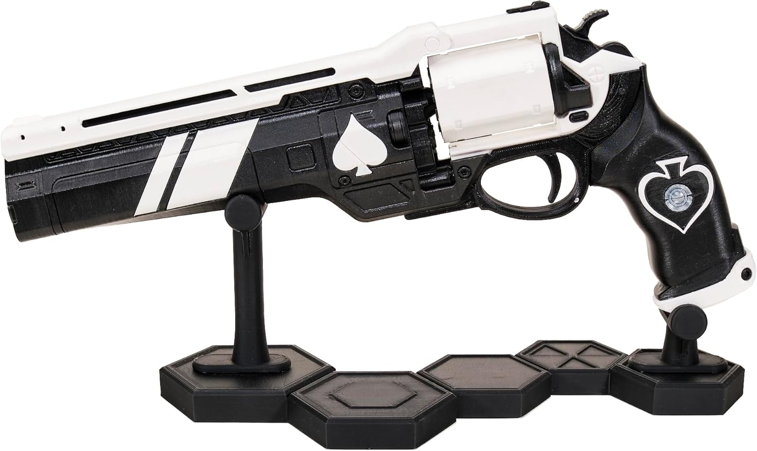 Ace of Spades hand cannon D2 | Clean prop replica (Ace of Spades + standard stand)